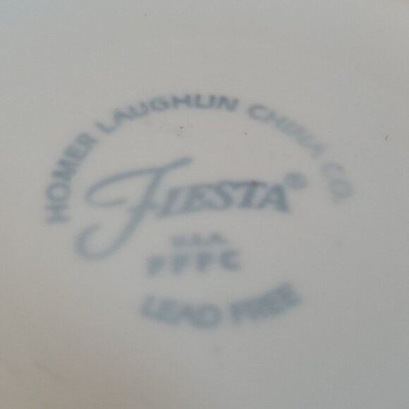 FIESTAWARE FIESTA CERAMIC WHITE TAPERED MUG CUP DANCING LADY 15 FL OZ - Picture 12 of 14